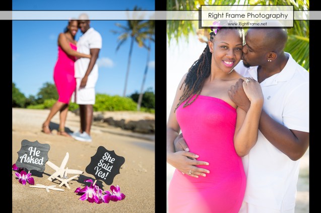 Surprise Marriage Proposal at Kahala Beach