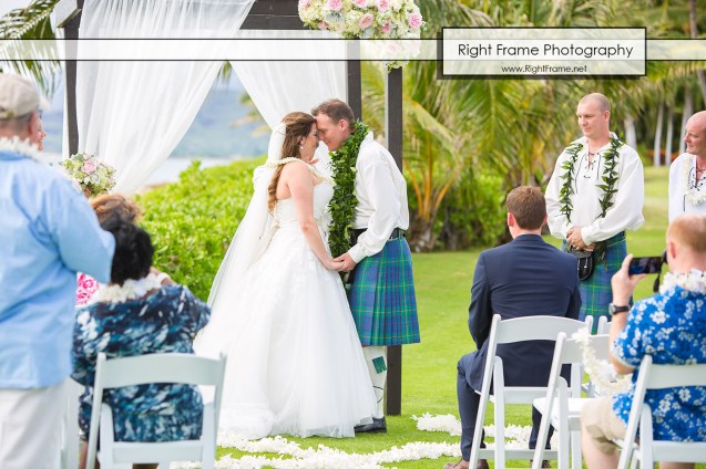 Ko'Olina Paradise Cove Wedding Imu Gardens