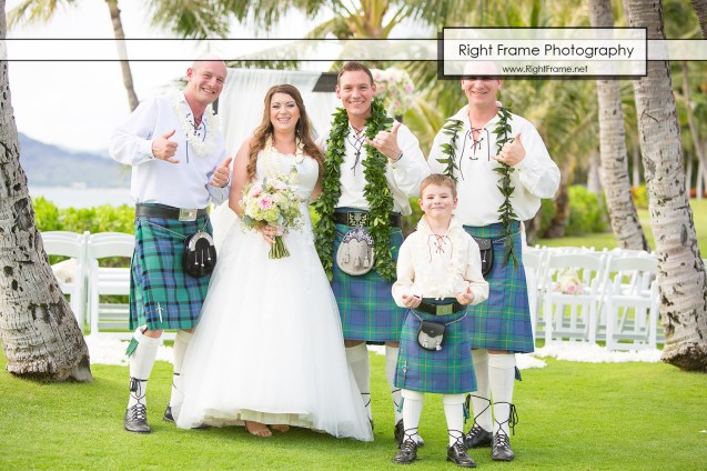 Ko'Olina Paradise Cove Wedding Imu Gardens
