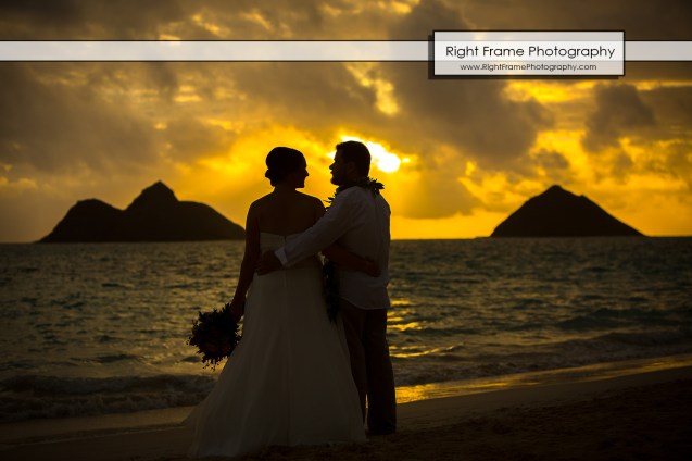 Lanikai Sunrise Beach Wedding Oahu Hawaii
