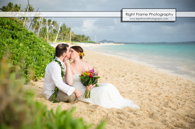 Lanikai Sunrise Beach Wedding Oahu Hawaii