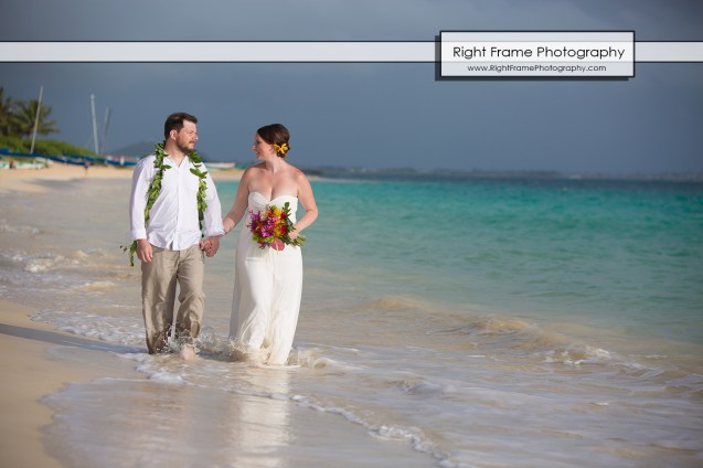 Lanikai Sunrise Beach Wedding Oahu Hawaii