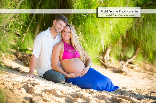 Affordable Maternity Photography Oahu Papailoa Beach