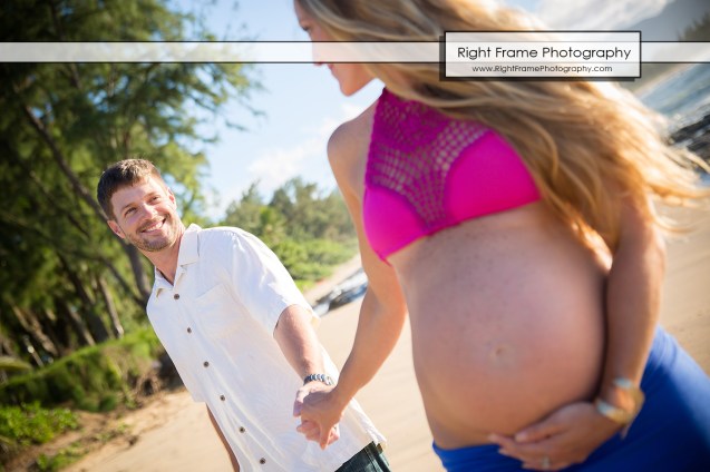 Affordable Maternity Photography Oahu Papailoa Beach