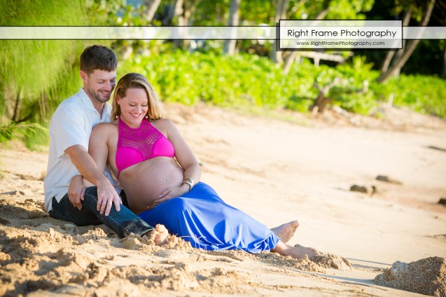Affordable Maternity Photography Oahu Papailoa Beach