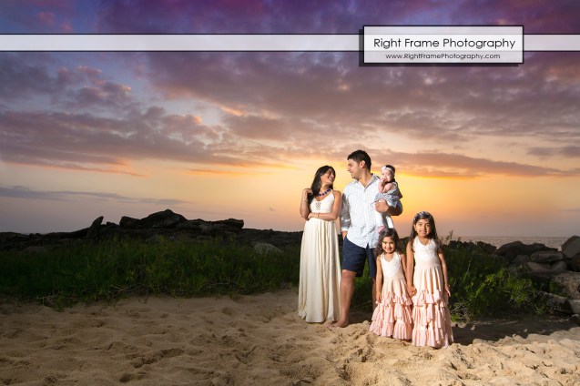 Sunset Family Photography in Ko'Olina Oahu Hawaii