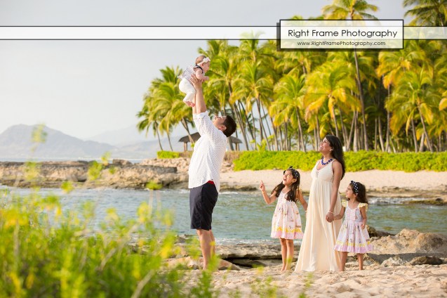 Sunset Family Photography in Ko'Olina Oahu Hawaii