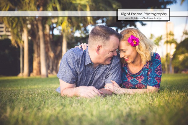 Sunset Engagement Photo Session on Waikiki Beach