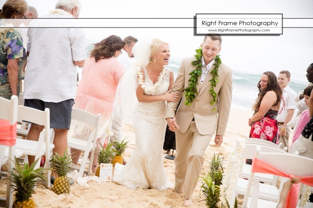 Turtle Bay Hotel Hawaii Beach Wedding