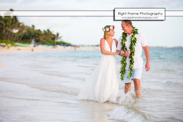 Sunrise 25th Wedding Anniversary in Lanikai Beach Oahu