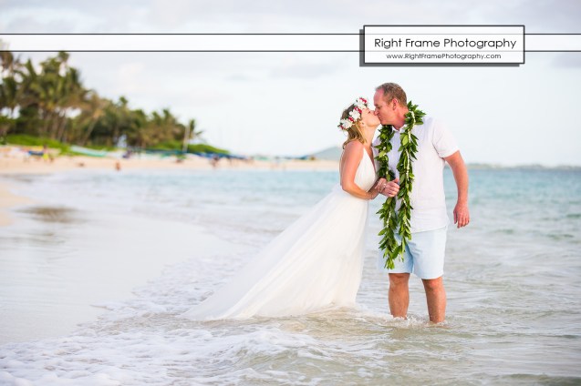 Sunrise 25th Wedding Anniversary in Lanikai Beach Oahu