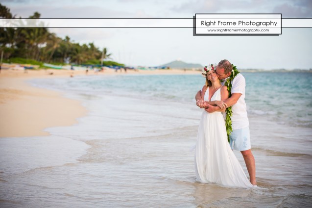 Sunrise 25th Wedding Anniversary in Lanikai Beach Oahu