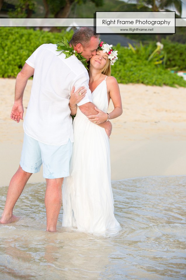 Sunrise 25th Wedding Anniversary in Lanikai Beach Oahu