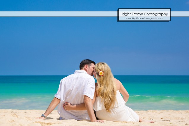 Bellows Beach Engagement Photos Hawaii