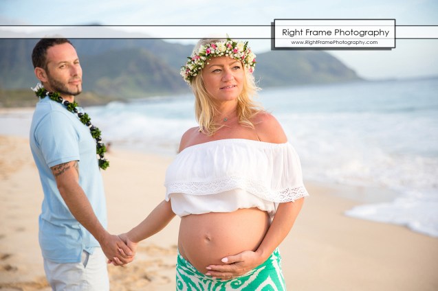 Affordable Maternity Photography Oahu Hawaii Yokohama Beach