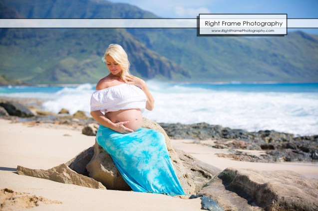 Affordable Maternity Photography Oahu Hawaii Yokohama Beach