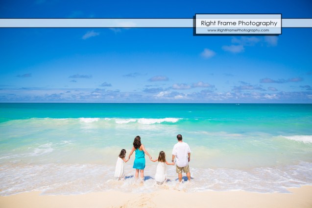 Fun Family Beach Pictures in Oahu Hawaii