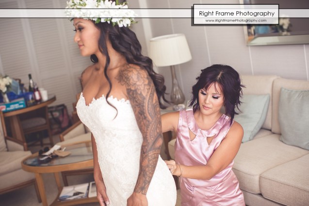 Waikiki Wedding at the Halekulani Hotel Hau Terrace