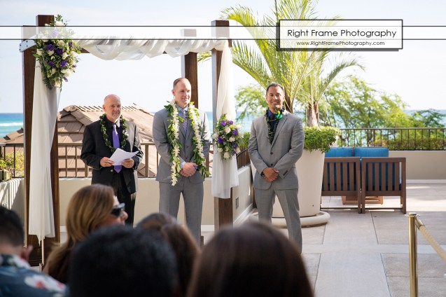 Waikiki Wedding at the Halekulani Hotel Hau Terrace