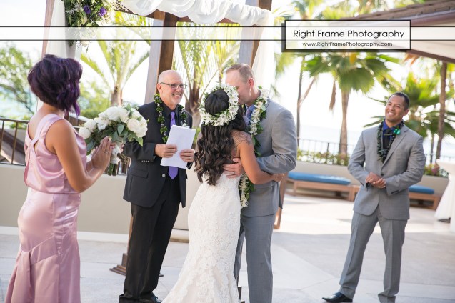 Waikiki Wedding at the Halekulani Hotel Hau Terrace