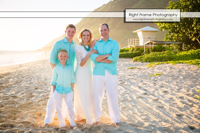Affordable Sunset Family Pictures near Marriott's Ko Olina Beach Club