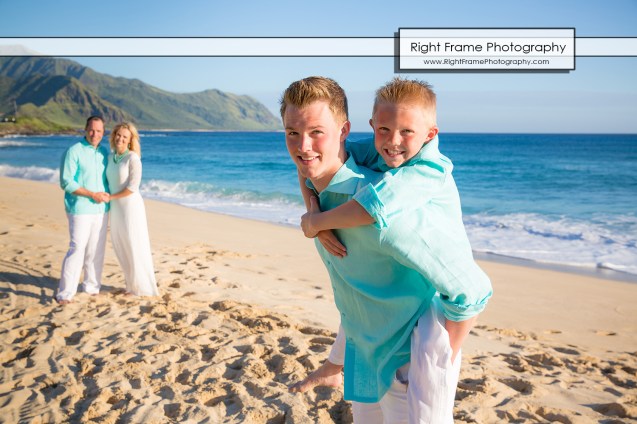 Affordable Sunset Family Pictures near Marriott's Ko Olina Beach Club