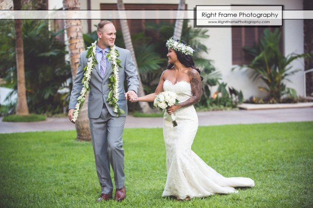 Waikiki Wedding at the Halekulani Hotel Hau Terrace