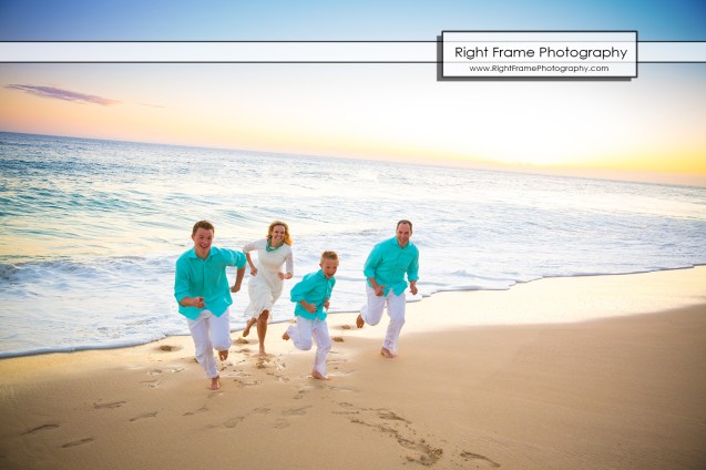 Affordable Sunset Family Pictures near Marriott's Ko Olina Beach Club