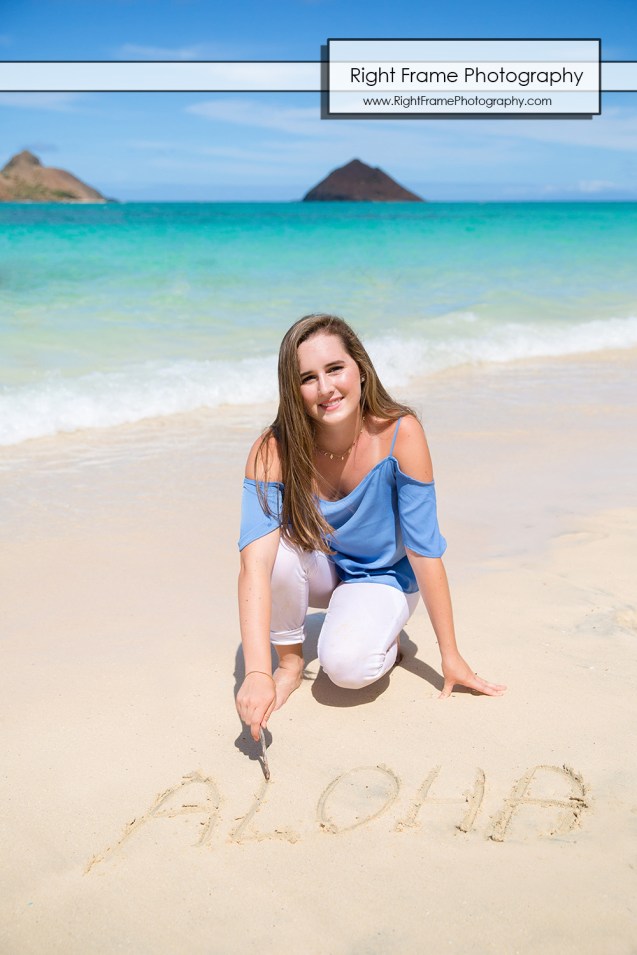 Hawaii Senior Pictures - LANIKAI BEACH