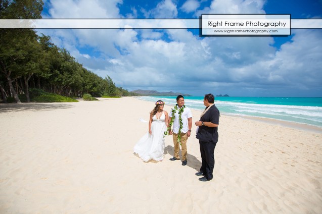 Hawaii Vow Renewal Ceremony Photography Waimanalo Beach Oahu