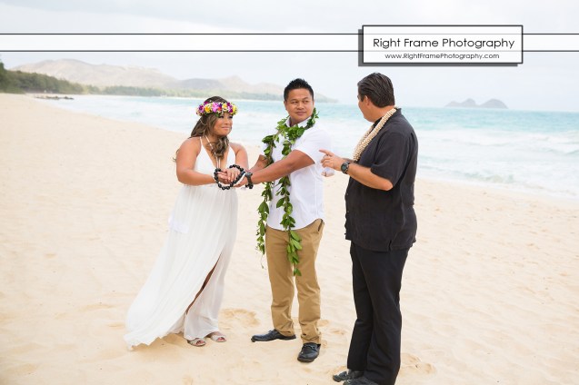Hawaii Vow Renewal Ceremony Photography Waimanalo Beach Oahu