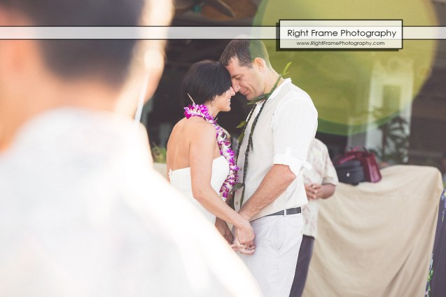Hawaiian Vow Renewal Ceremony on Waikiki Beach at the Outrigger Reef Beach Resort