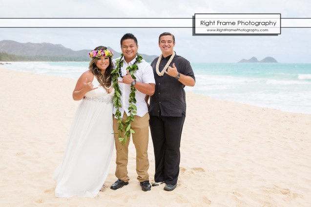 Hawaii Vow Renewal Ceremony Photography Waimanalo Beach Oahu
