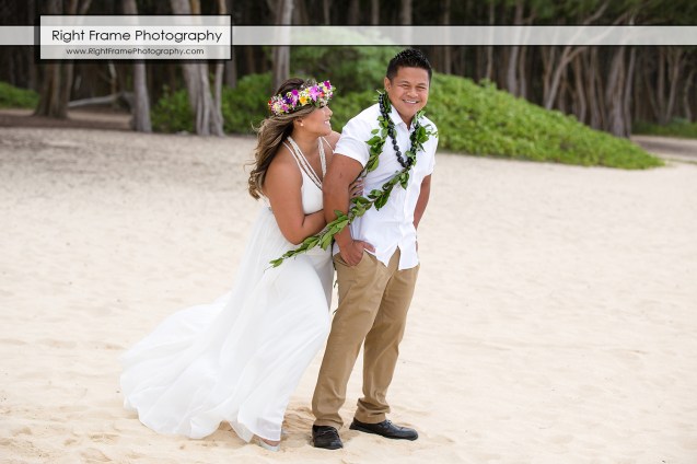 Hawaii Vow Renewal Ceremony Photography Waimanalo Beach Oahu