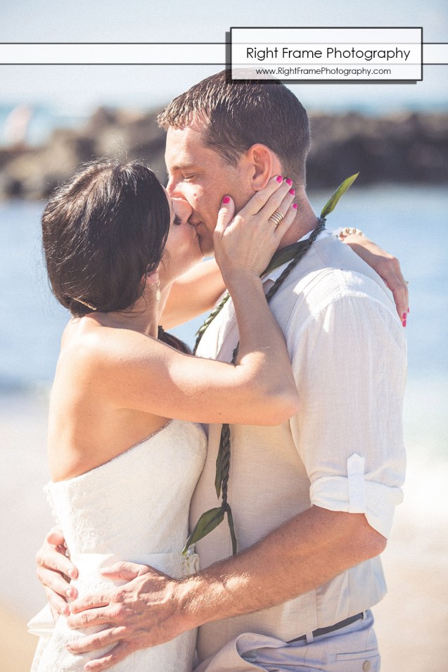 Hawaiian Vow Renewal Ceremony on Waikiki Beach at the Outrigger Reef Beach Resort