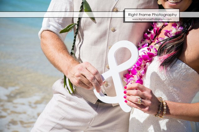 Hawaiian Vow Renewal Ceremony on Waikiki Beach at the Outrigger Reef Beach Resort