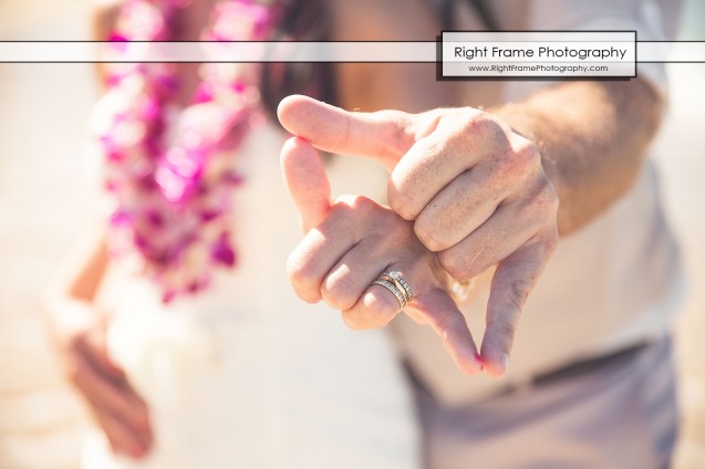 Hawaiian Vow Renewal Ceremony on Waikiki Beach at the Outrigger Reef Beach Resort
