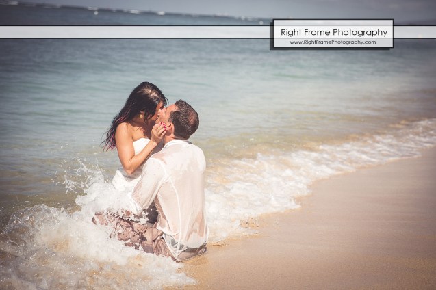 Hawaiian Vow Renewal Ceremony on Waikiki Beach at the Outrigger Reef Beach Resort