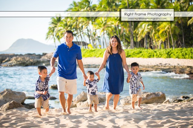 SUNSET FAMILY PORTRAITS near Four Seasons Oahu at Ko'olina