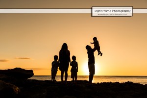 SUNSET FAMILY PORTRAITS near Four Seasons Oahu at Ko'olina