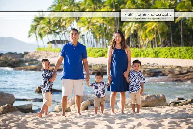 SUNSET FAMILY PORTRAITS near Four Seasons Oahu at Ko'olina