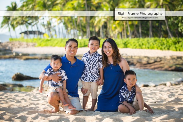 SUNSET FAMILY PORTRAITS near Four Seasons Oahu at Ko'olina