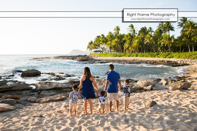 SUNSET FAMILY PORTRAITS near Four Seasons Oahu at Ko'olina