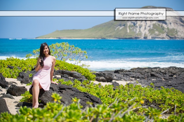 Oahu Senior Portraits at the Makapu'u Beach