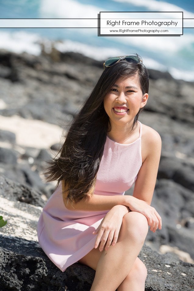 Oahu Senior Portraits at the Makapu'u Beach