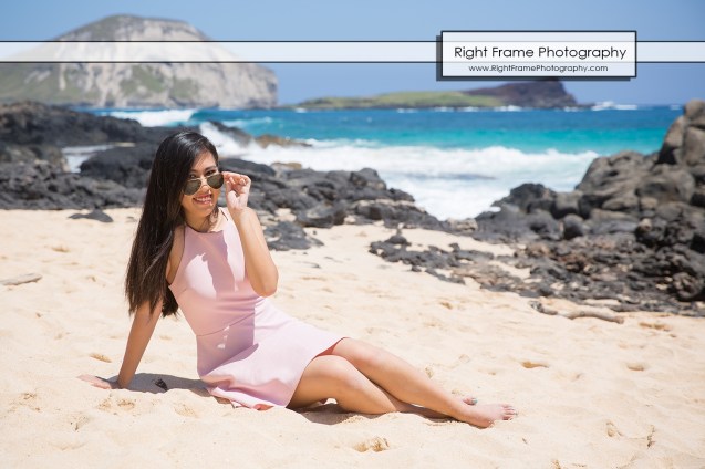 Oahu Senior Portraits at the Makapu'u Beach