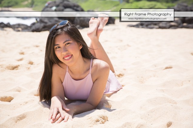 Oahu Senior Portraits at the Makapu'u Beach