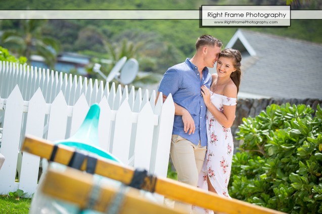 Engagement Photos at Lanikai Beach Kailua Oahu Hawaii