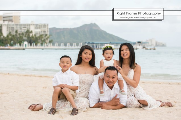 Oahu Family Portraits near Hilton The Grand Islander Waikiki Beach
