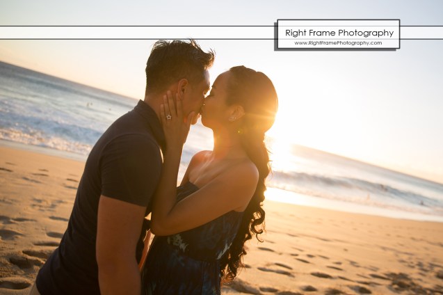 Engagement Pictures at Yokohama Bay Oahu Hawaii